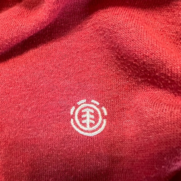 Element Size Large Y2K Red zip up skateboard hoodie men’s - Picture 2 of 8